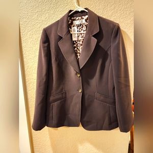 💫TAHARI ARTHUR S. LEVINE 14 WOMENS BLAZER 2 Button Brown Blazer Jacket Career